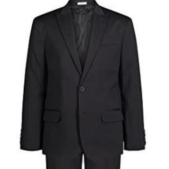 Calvin Klein Boy's m-Piece Husky Blazer - Black - Size 10 - Picture 1 of 3